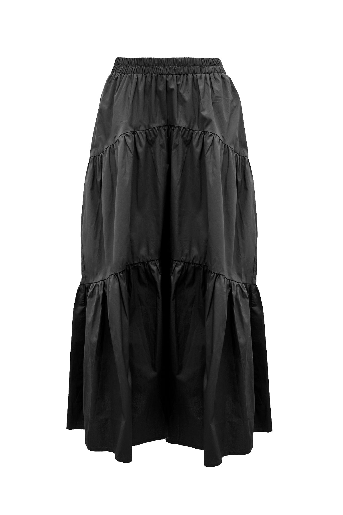 Poplin Skirt - Black – Buttonscarves