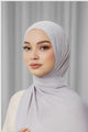 Tapis Satin Jacquard Shawl - Raindrops
