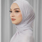 Tapis Satin Jacquard Shawl - Raindrops