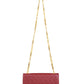 Luna Leather Wallet on Chain - Red