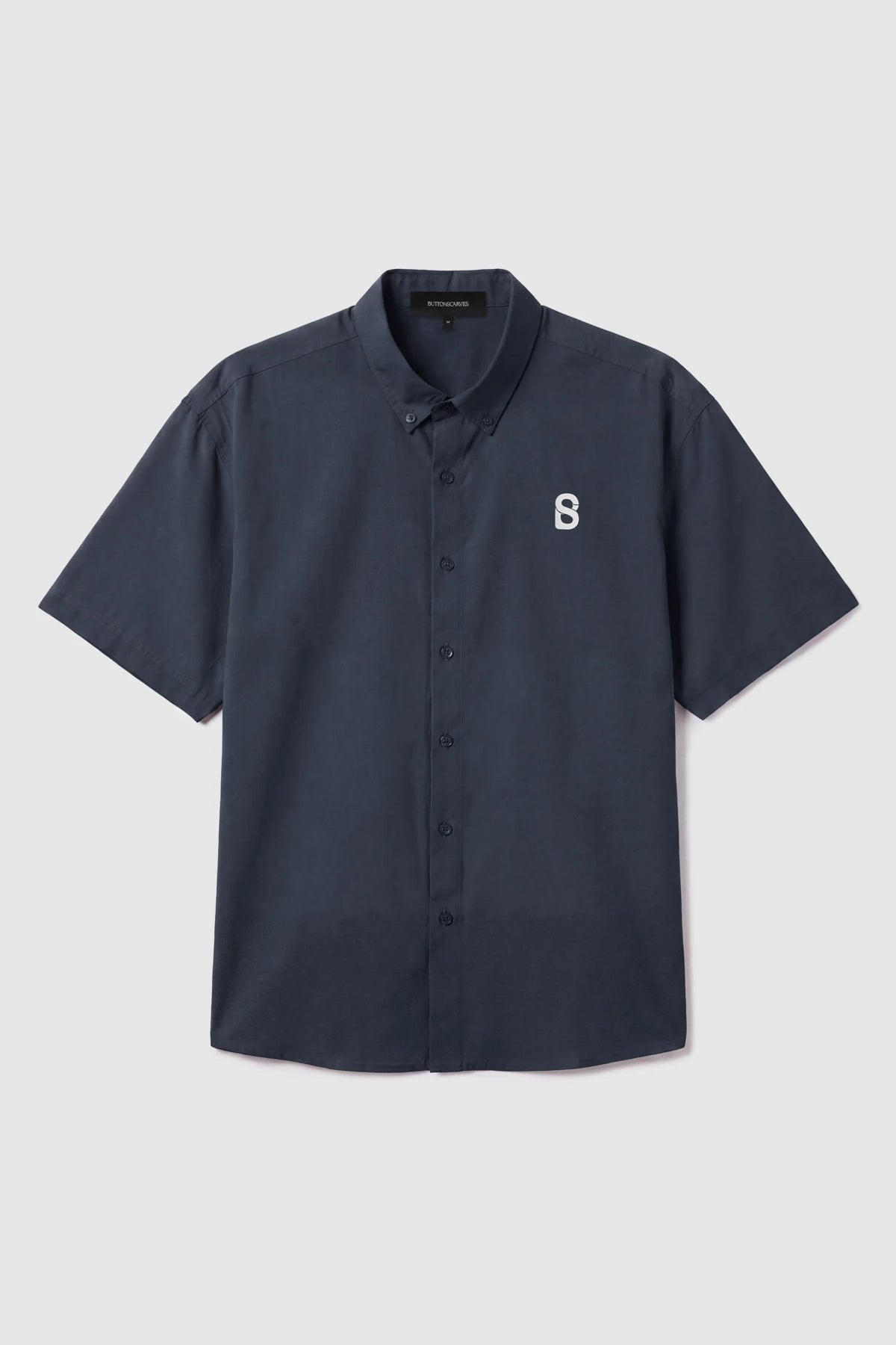 everyday men short sleeve shirt in blue by buttonscarves