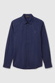 everyday men embroidery shirt in blue by buttonscarves