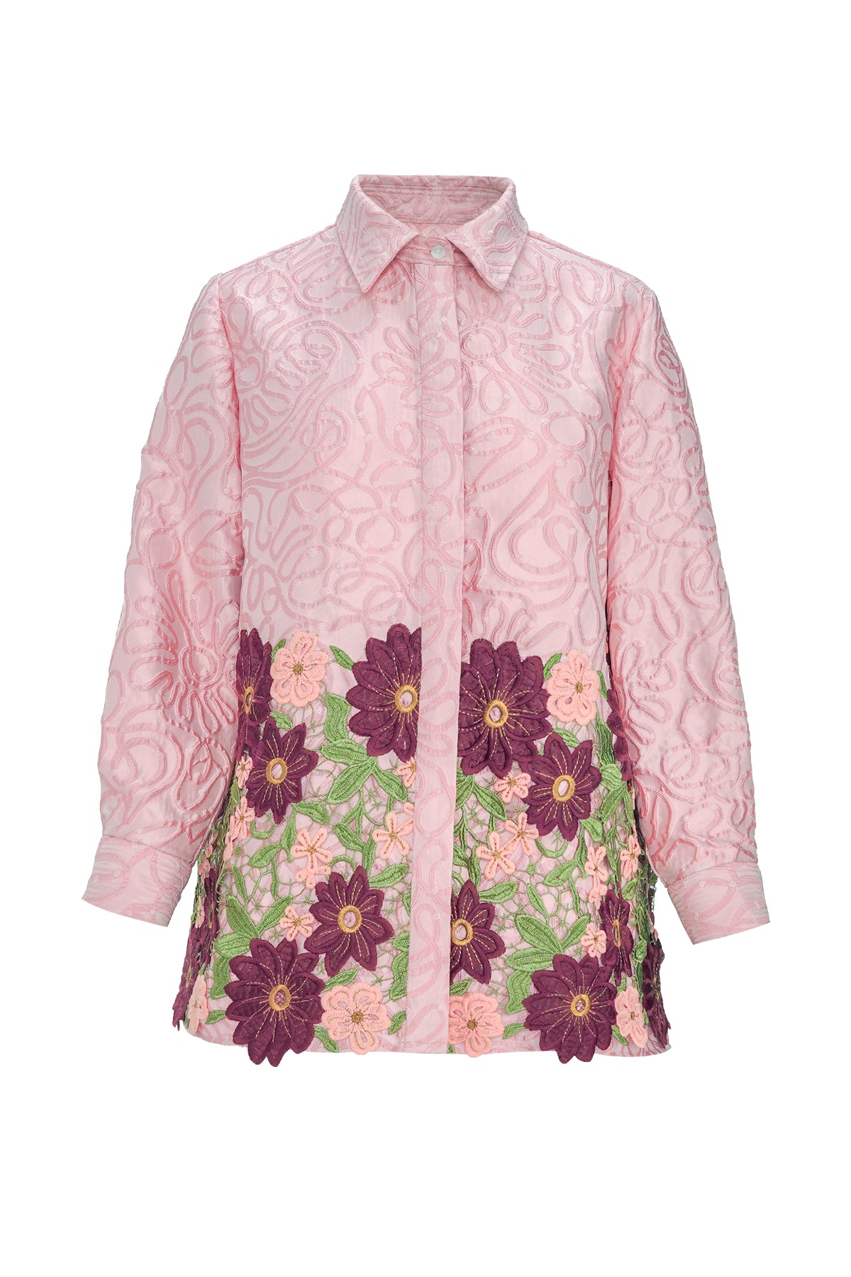 Rosye Lace Shirt - Pink
