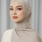 Tapis Satin Jacquard Shawl - Satelite