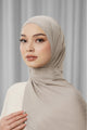 Tapis Satin Jacquard Shawl - Satelite