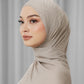 Tapis Satin Jacquard Shawl - Satelite