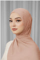 Tapis Satin Jacquard Shawl - Sepia