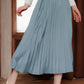 Serena Pleats Skirt - Blue