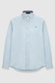 Signature Men Poplin Shirt Long Sleeve - Blue