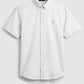 Signature Men Poplin Shirt Short Sleeve - White