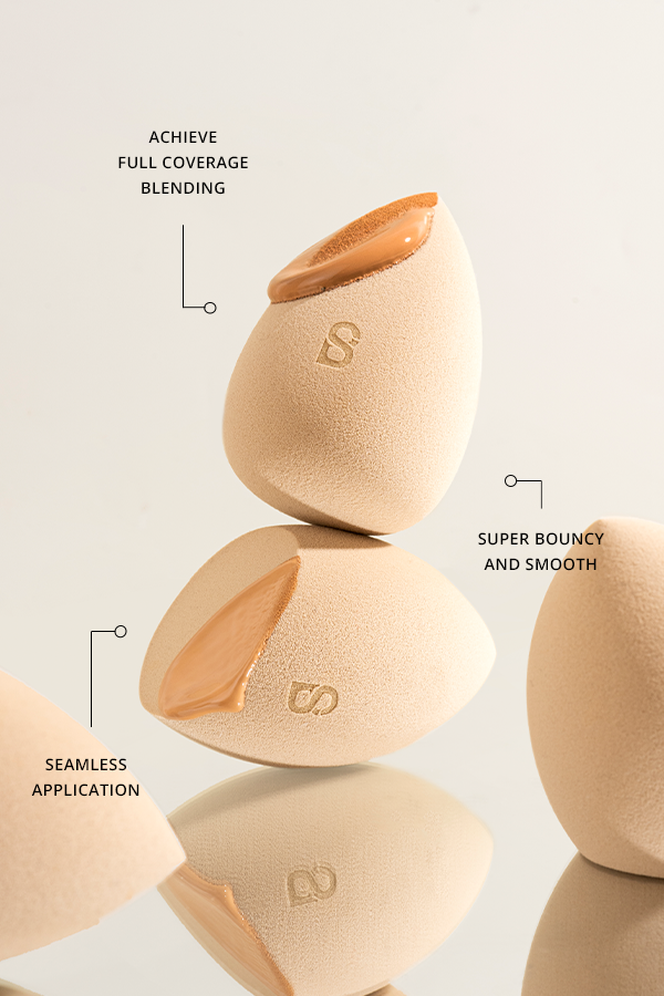 Sponge Button Easy Peasy Makeup Blending Sponge - Buttonscarves Beauty
