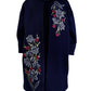 Shara Embroidered Outer - Navy