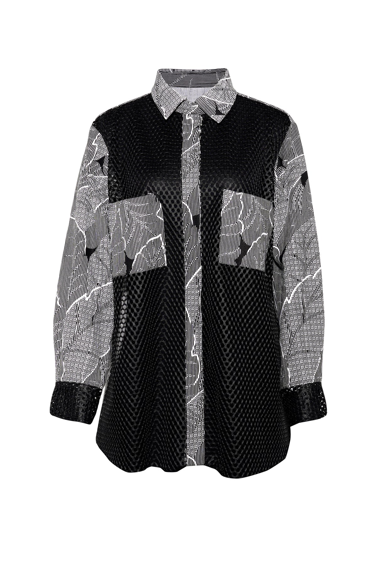 Siena Jacquard Shirt - Black