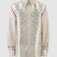 Signature Jacquard Men Shirt - Beige