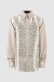 Signature Jacquard Men Shirt - Beige