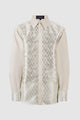 Signature Jacquard Men Shirt - Ecru