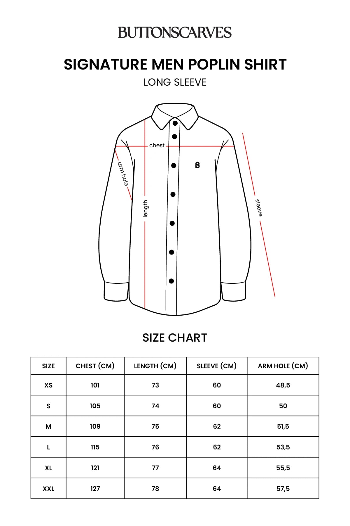 Signature Men Poplin Shirt Long Sleeve - Blue