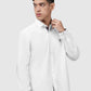 Signature Men Poplin Shirt Long Sleeve - White