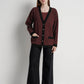 Signature Monogram Cardigan - Bricks
