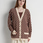 Signature Monogram Cardigan - Choco