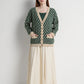 Signature Monogram Cardigan - Forest