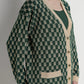 Signature Monogram Cardigan - Forest