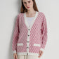 Signature Monogram Cardigan - Macaron