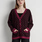Signature Monogram Cardigan - Magenta