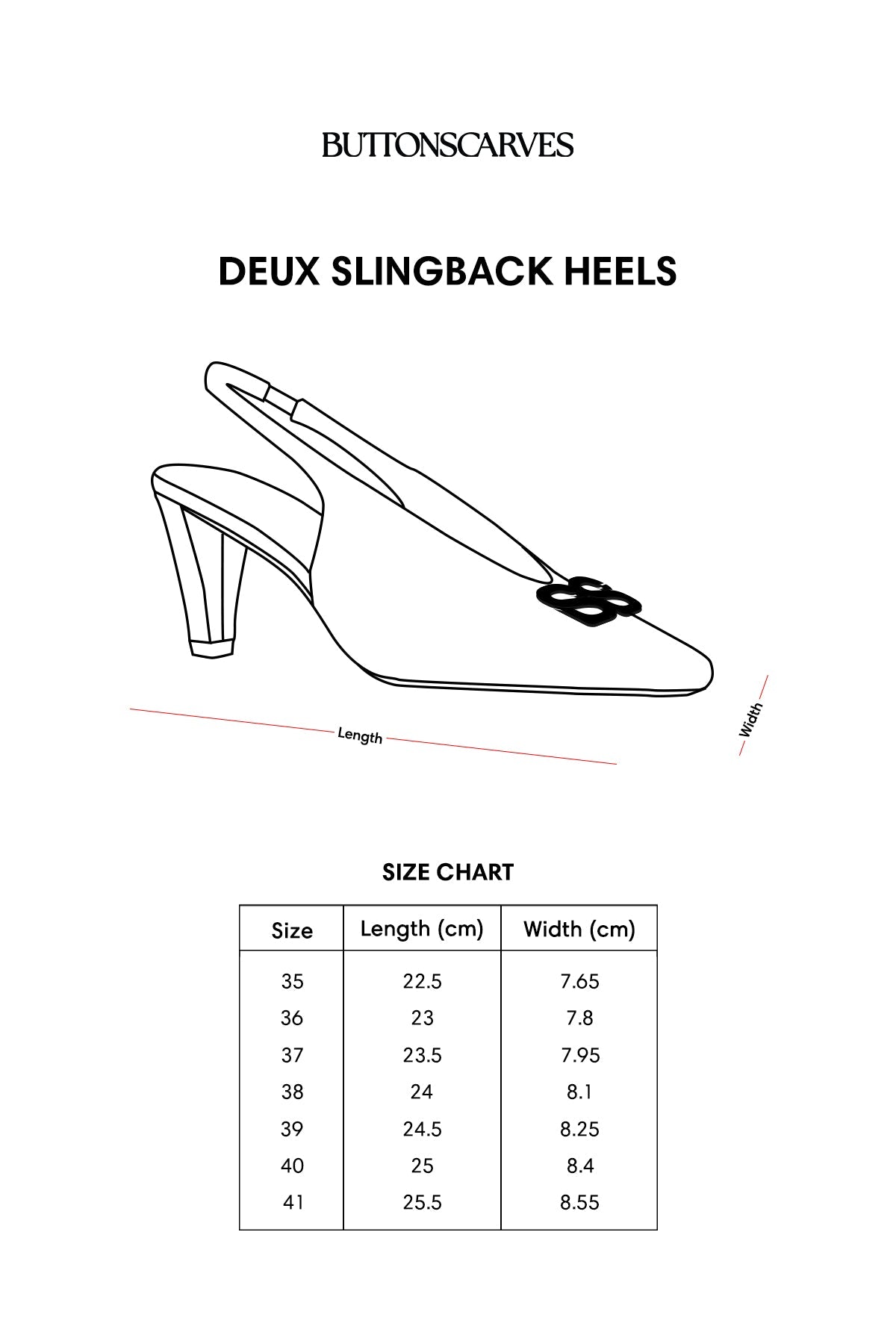 Deux Slingback Heels - White