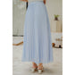 Chiffon Pleats Skirt - Light Blue