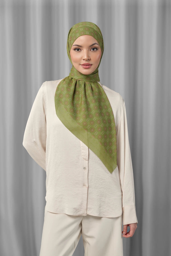 Songket Tie Back Square - Palm