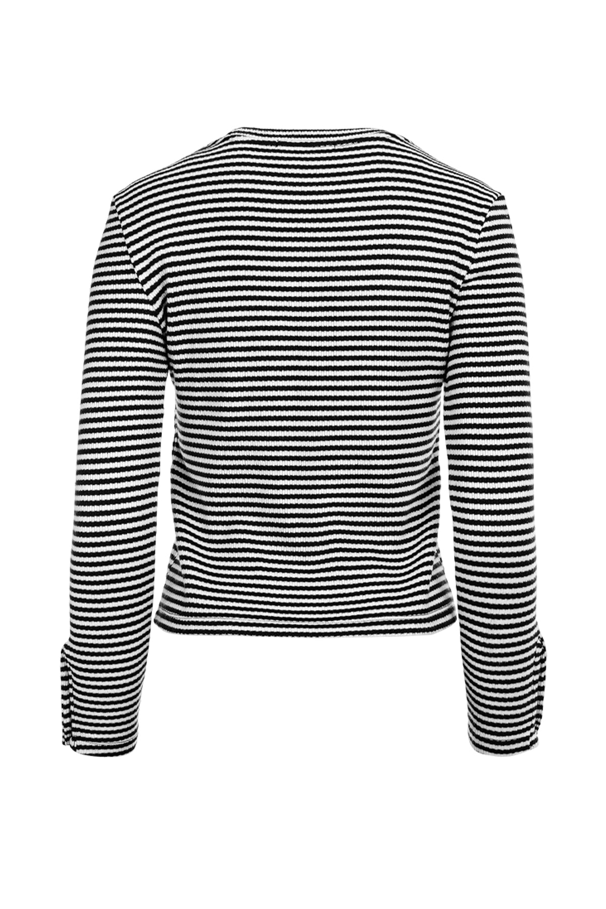 Striped Knit Top - Black