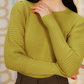 Sweatshirt With Juliette Sleeve - Celery