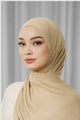 Tapis Satin Jacquard Shawl - Travertine