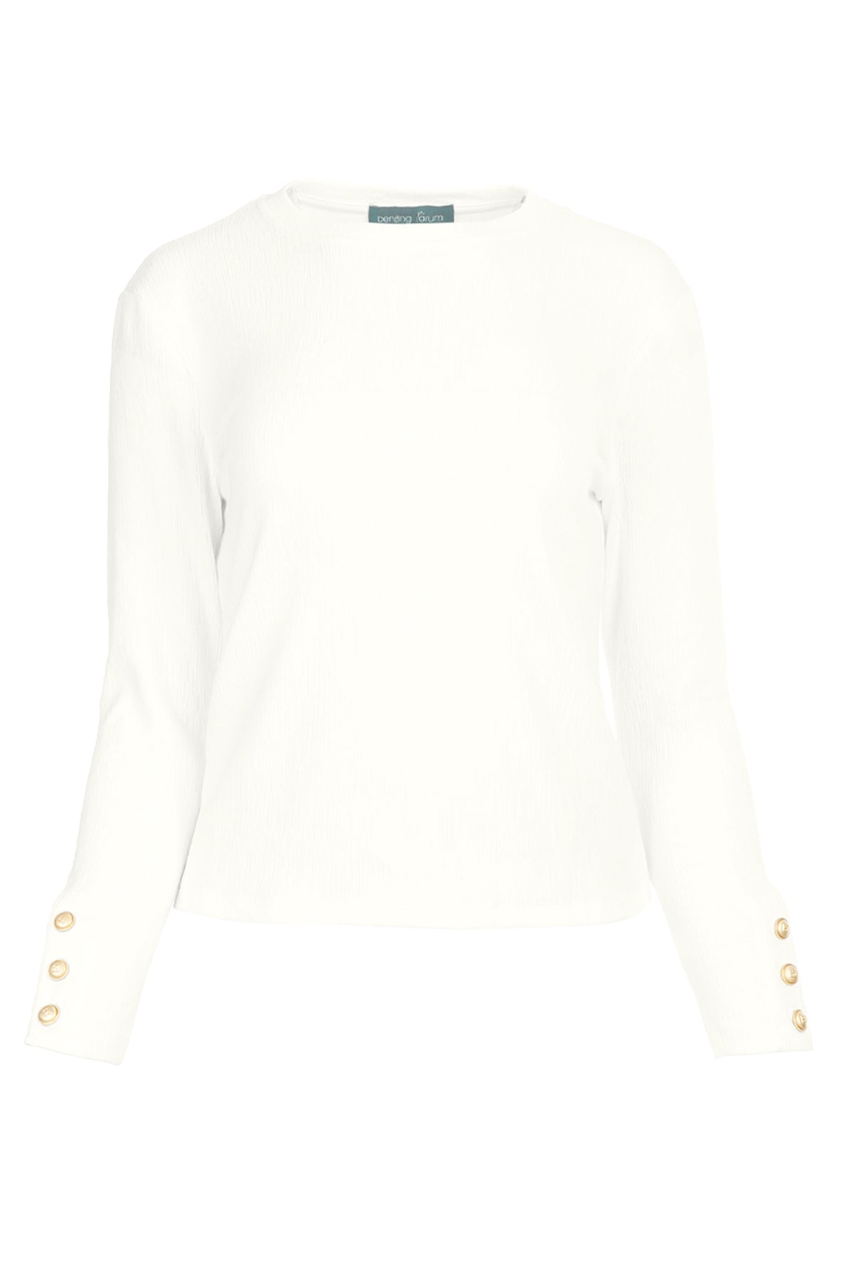 Textured Knit Top - White
