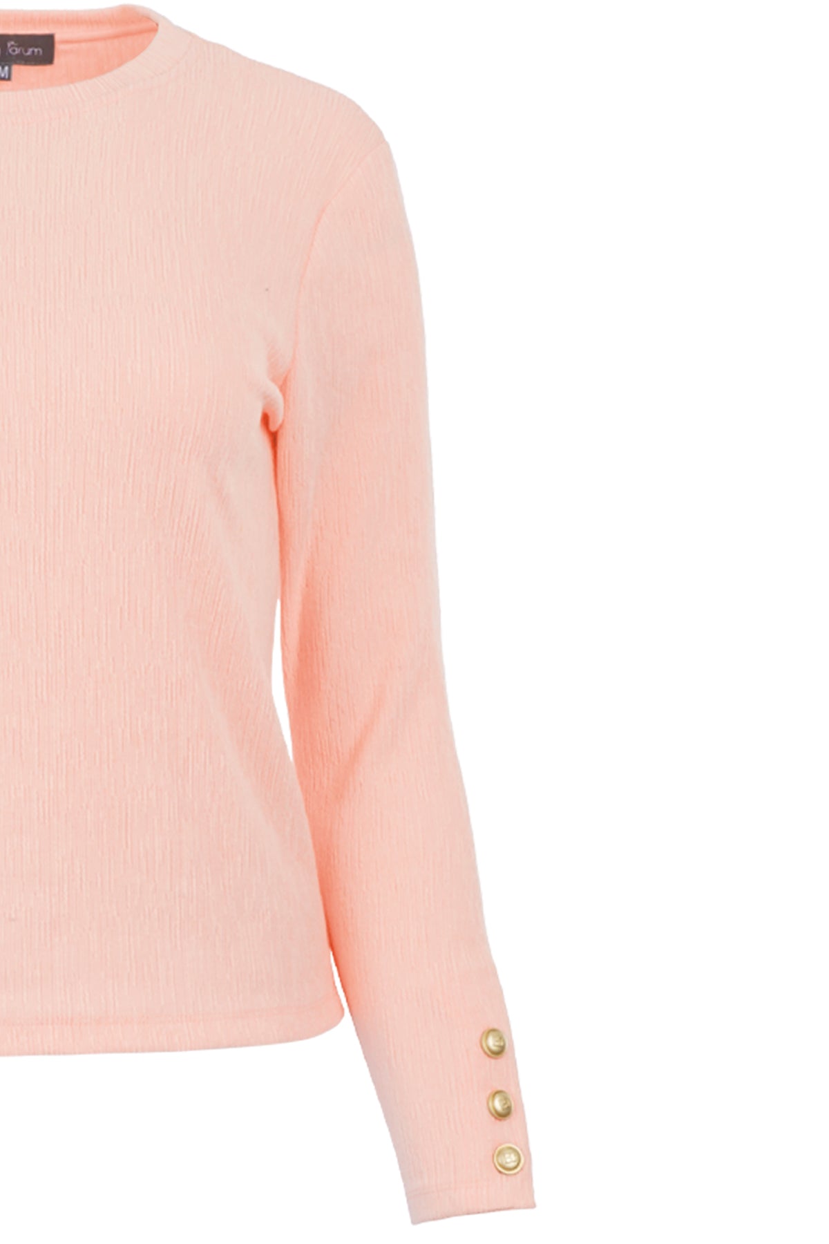 Textured Knit Top - Coral