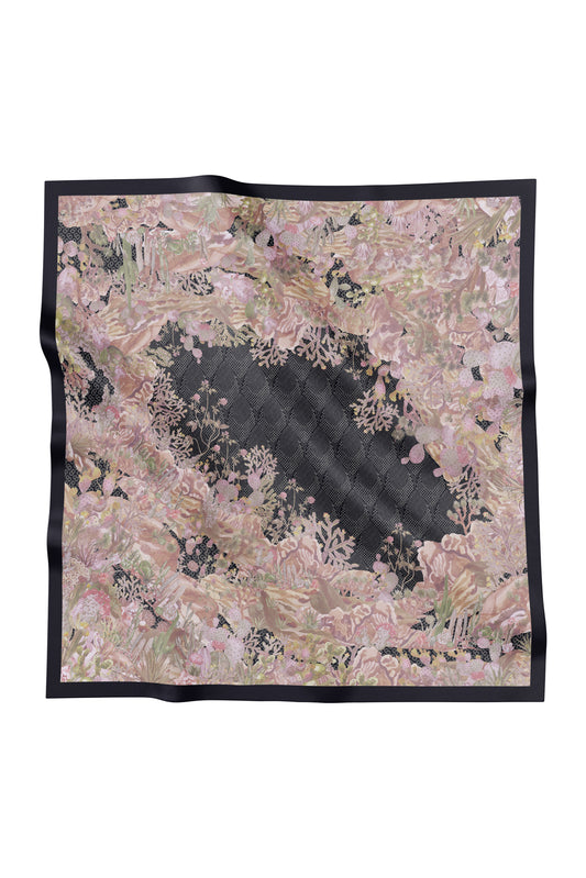 the yucca square scarf in raven by buttonscarves 