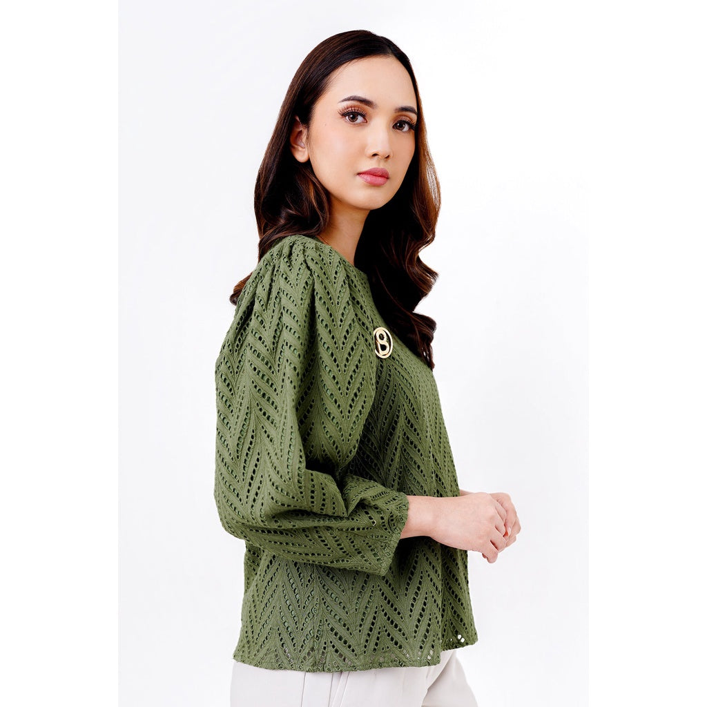 Tilly Blouse - Army Green
