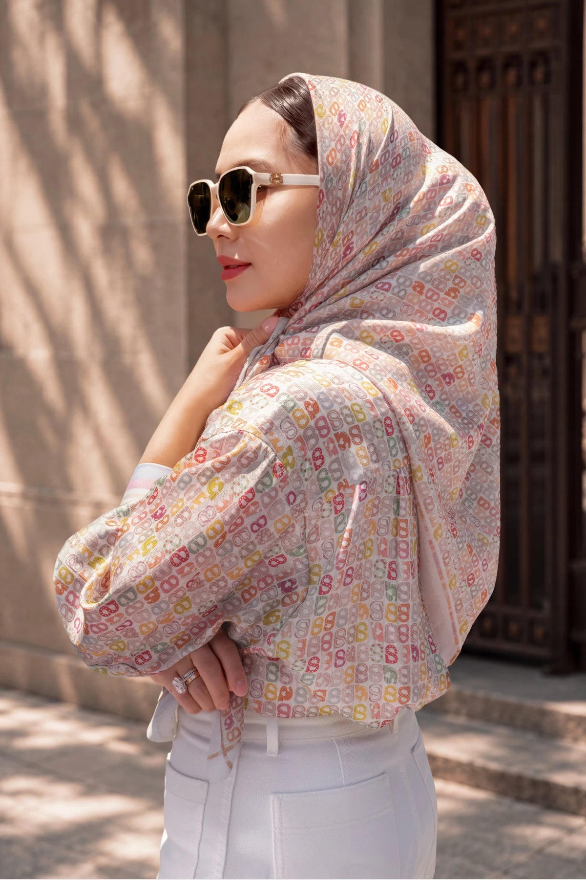 Nagita Oversized Shirt - Peach