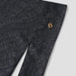 Waves Monogram Tie Back Shawl - Black Sea