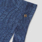 Waves Monogram Tie Back Square - Dark Blue