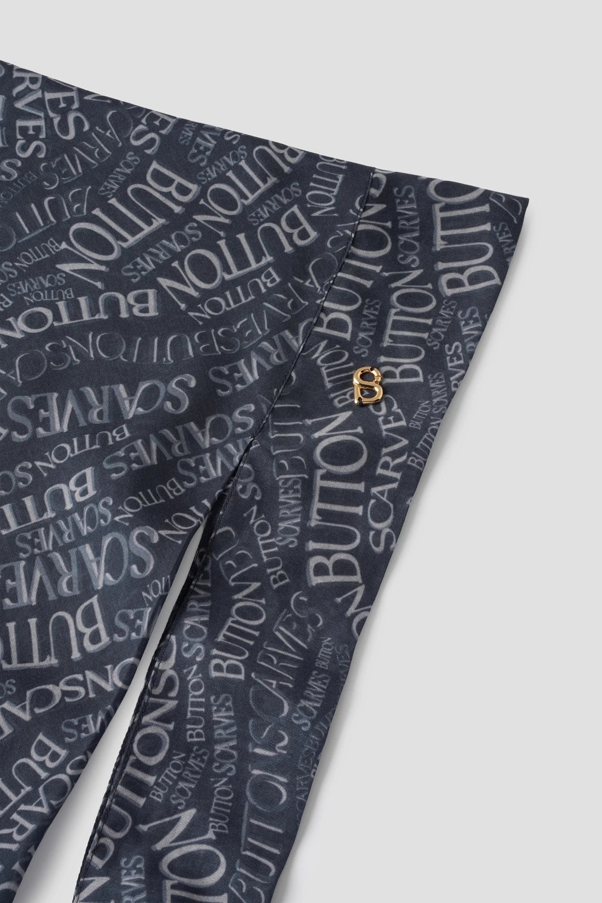 Waves Monogram Tie Back Shawl - Deep Dive
