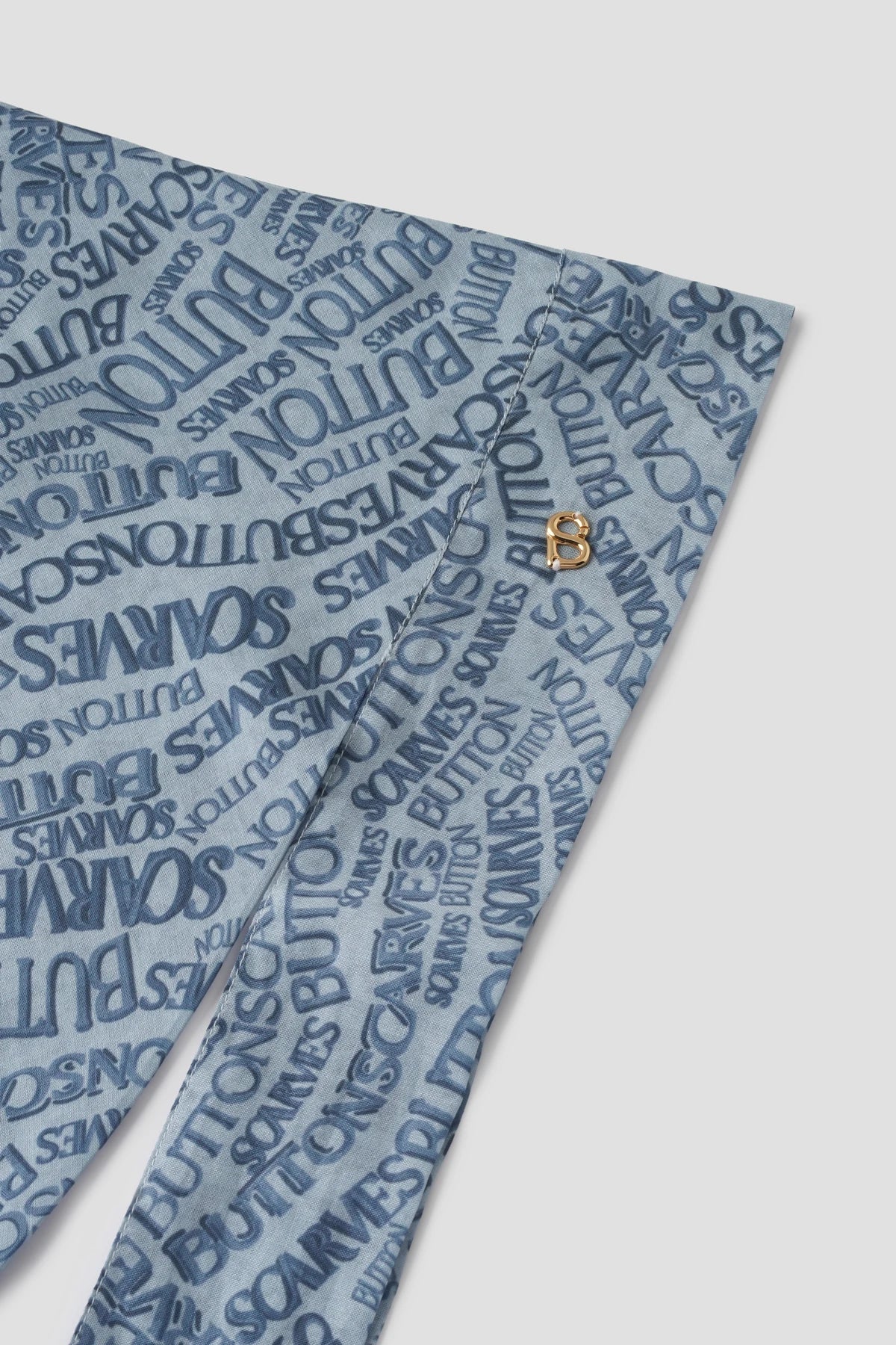 Waves Monogram Tie Back Square - Endless Sky