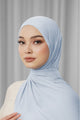 Tapis Satin Jacquard Shawl - Zen Blue