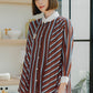 Zerlin Striped Shirt - Terracotta