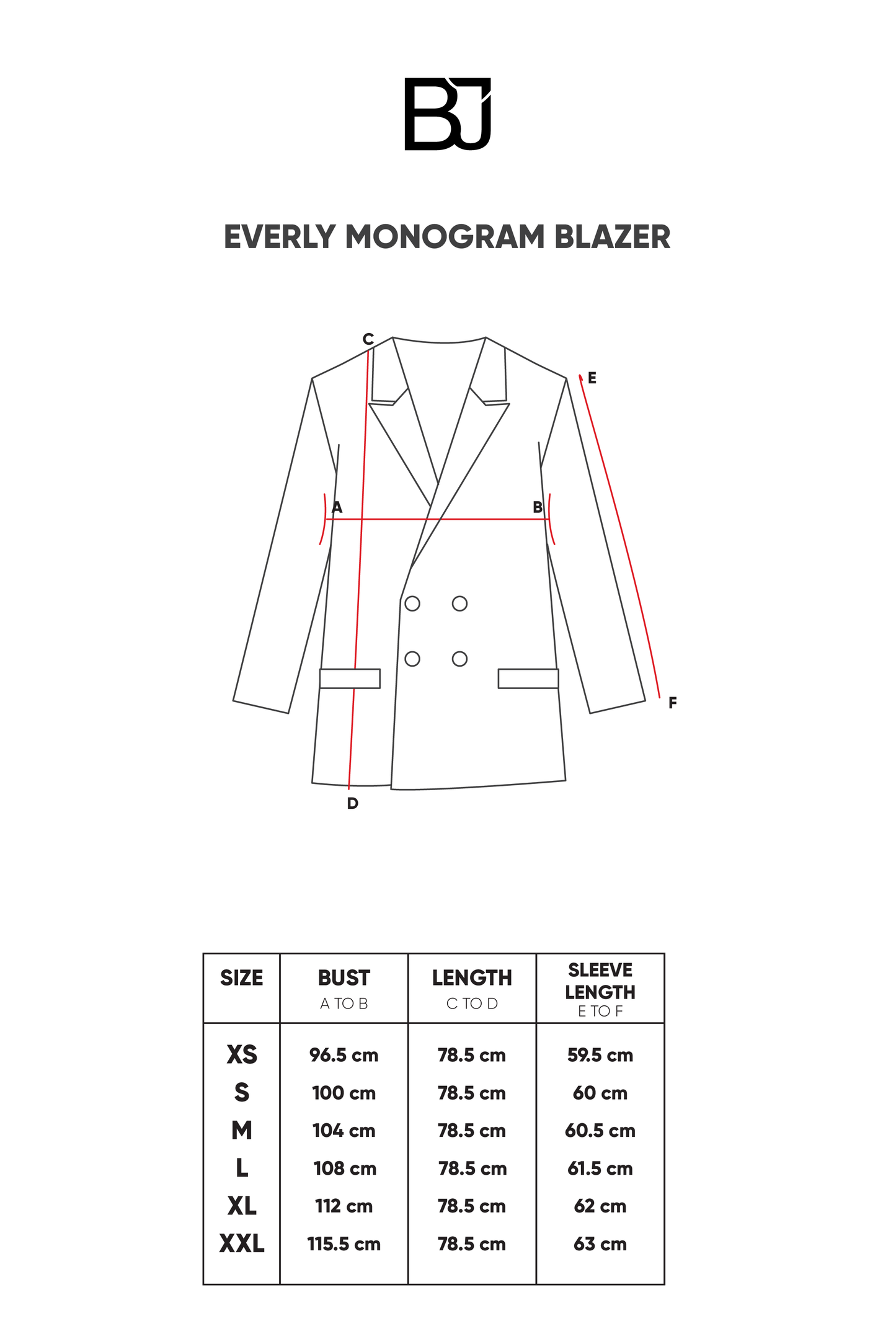 Everly Monogram Blazer - Taupe