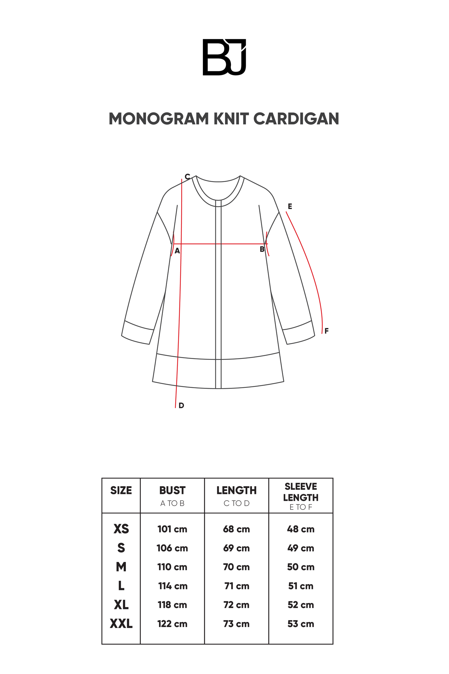Monogram Knit Cardigan - Brown