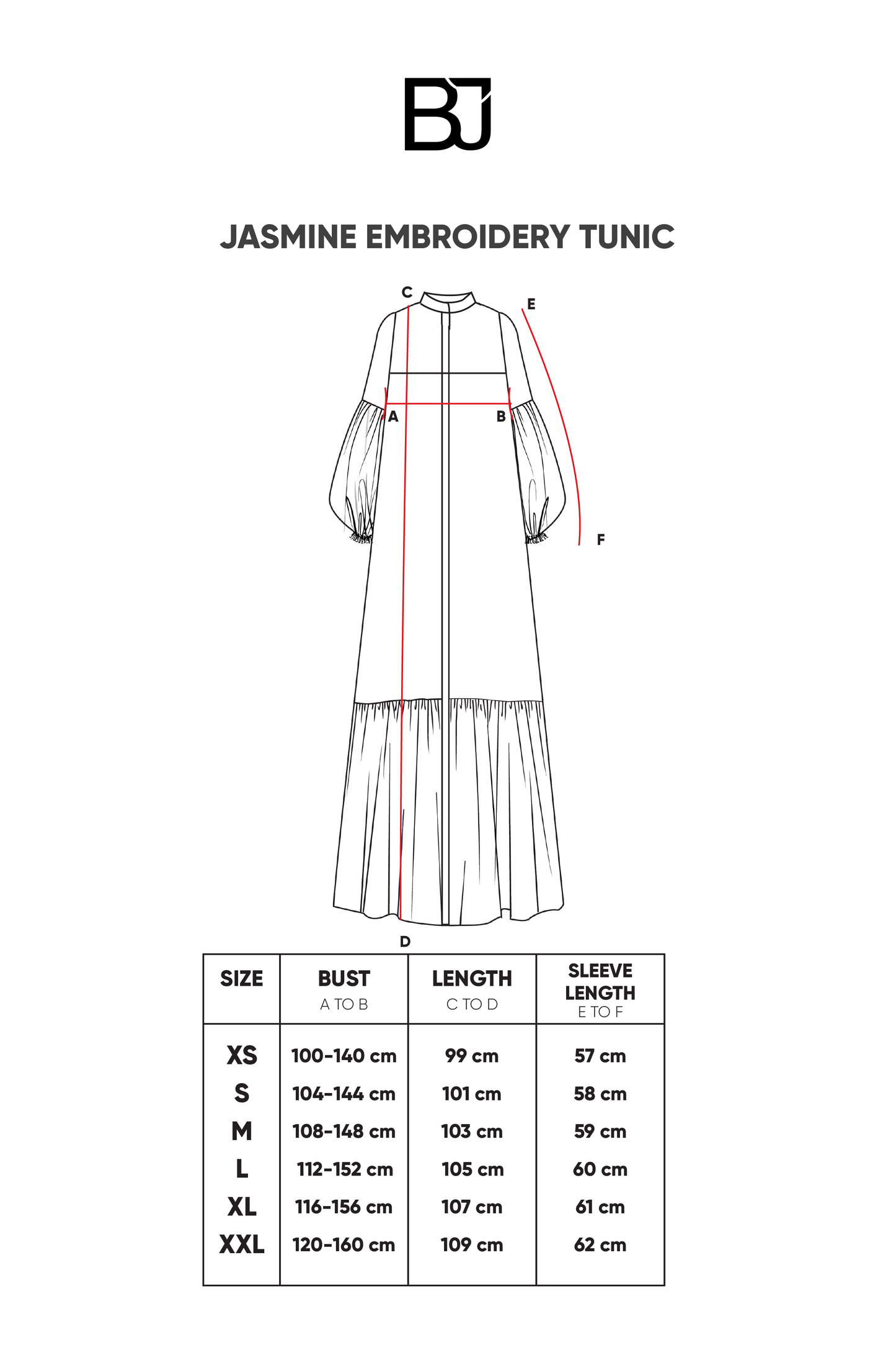 Jasmine Embroidery Tunic - White