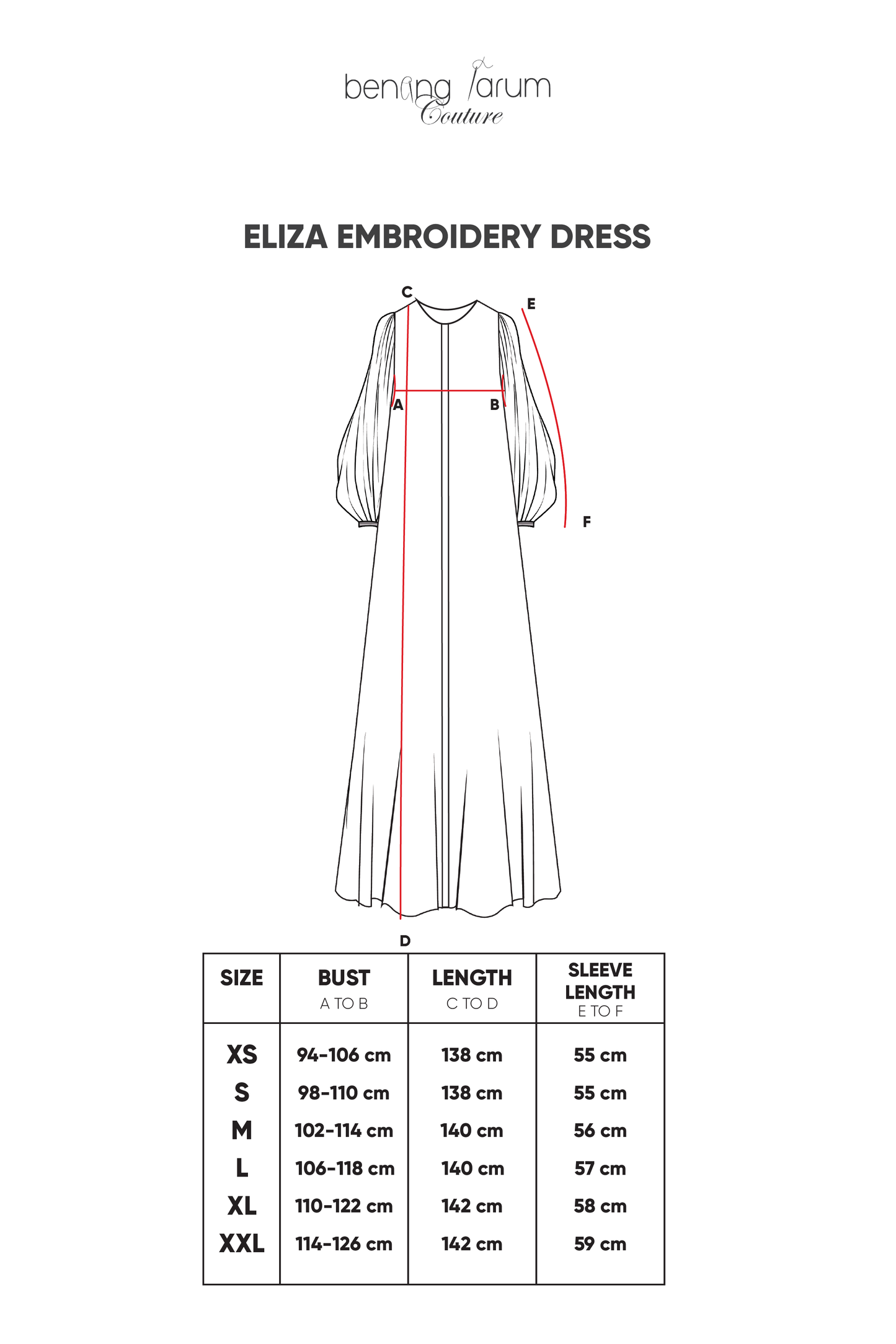 Eliza Embroidery Dress - Navy