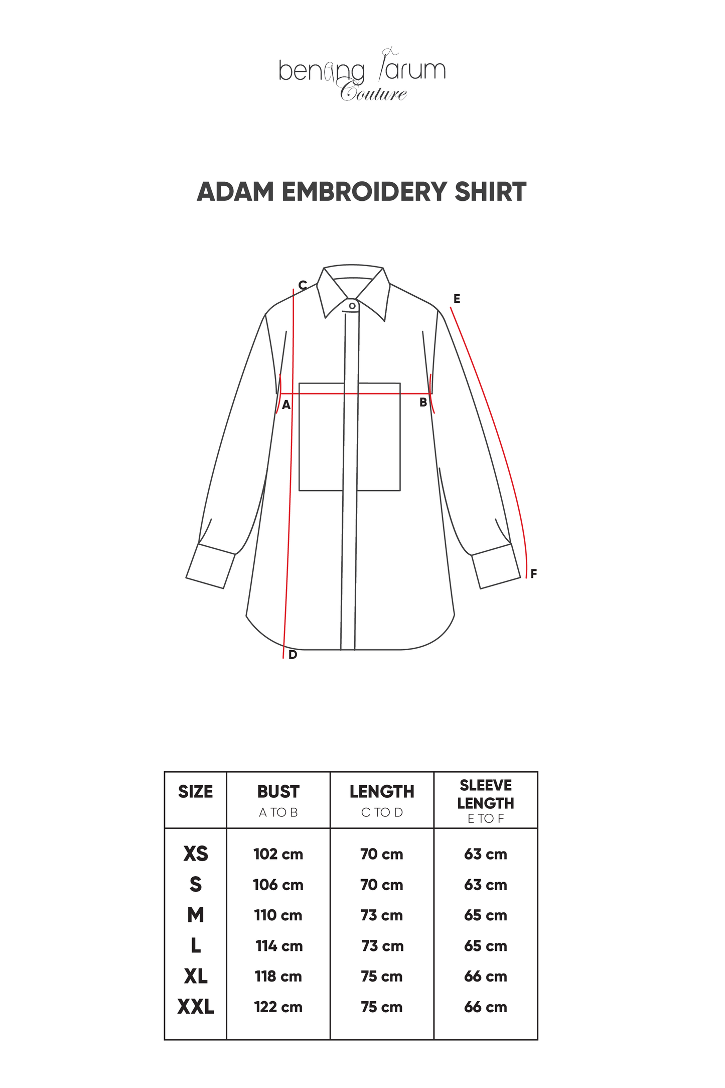Adam Embroidery Shirt - Cream